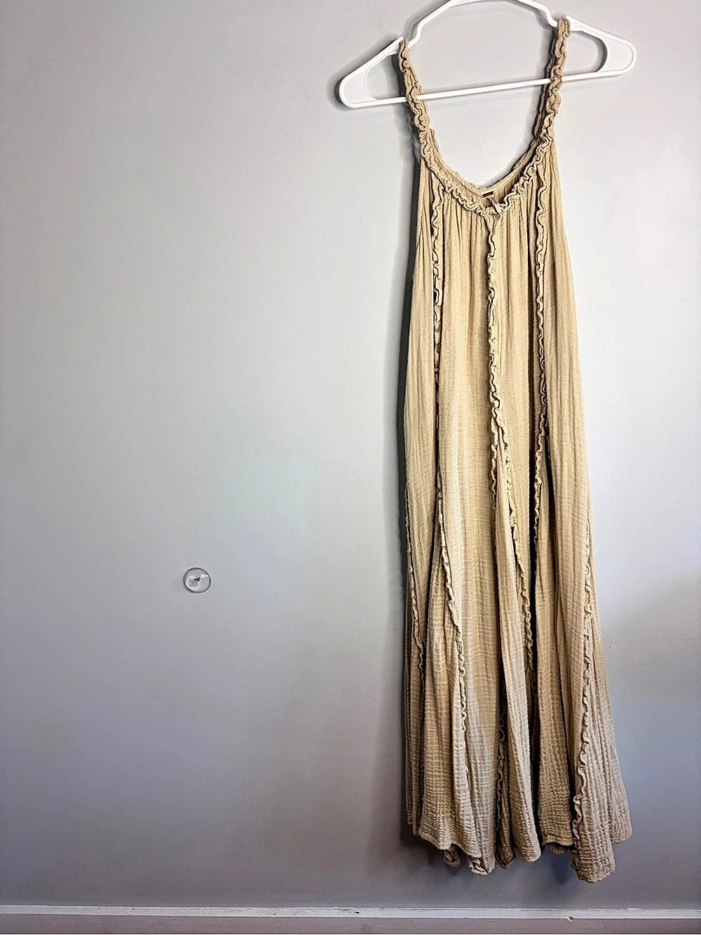Free People McKinley Maxi Dress in Cream Size Medium
